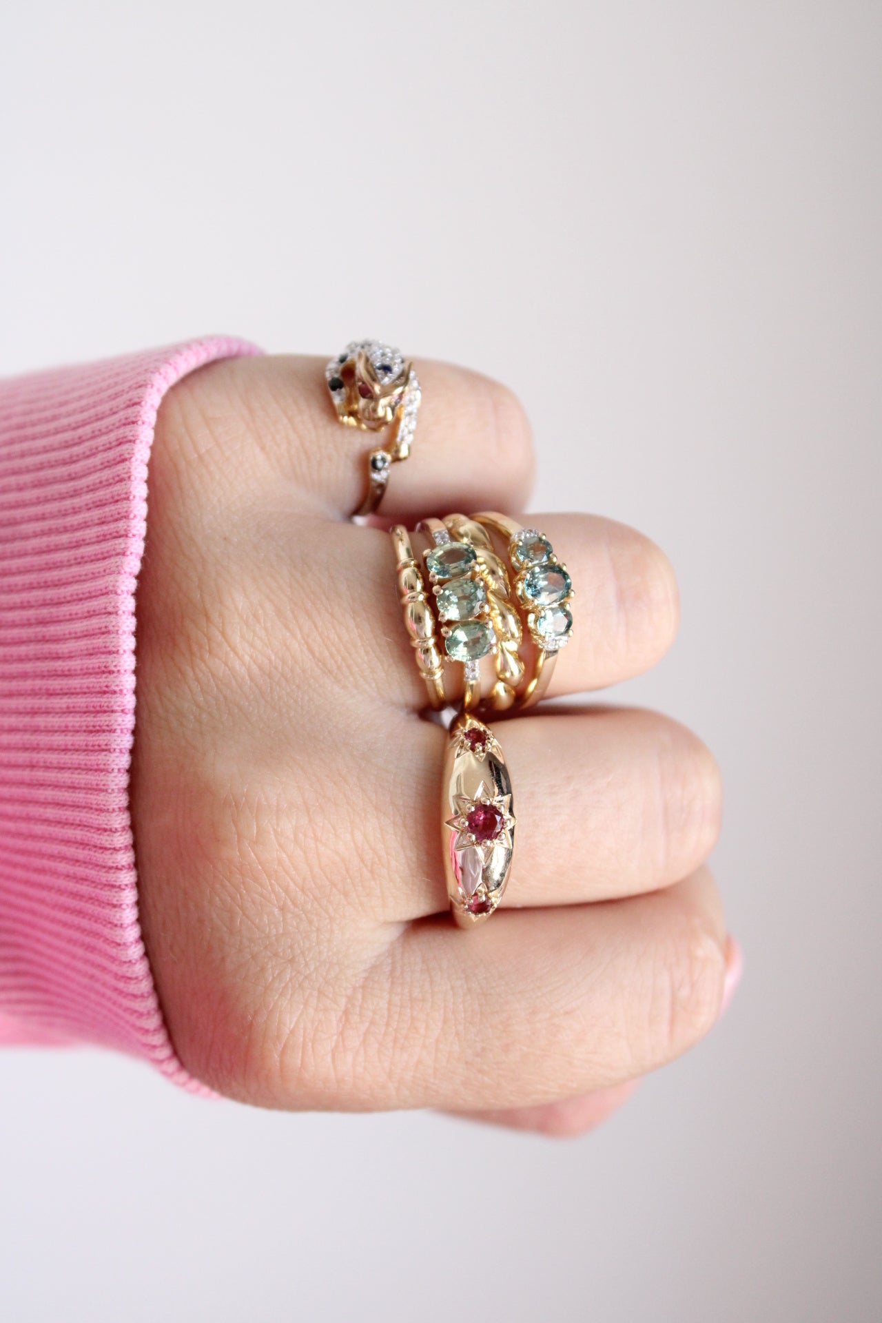 Knotted Stack Ring