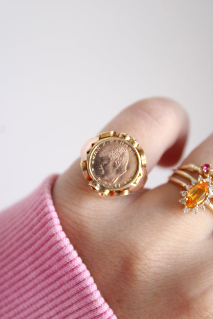 John F Kennedy Coin Ring