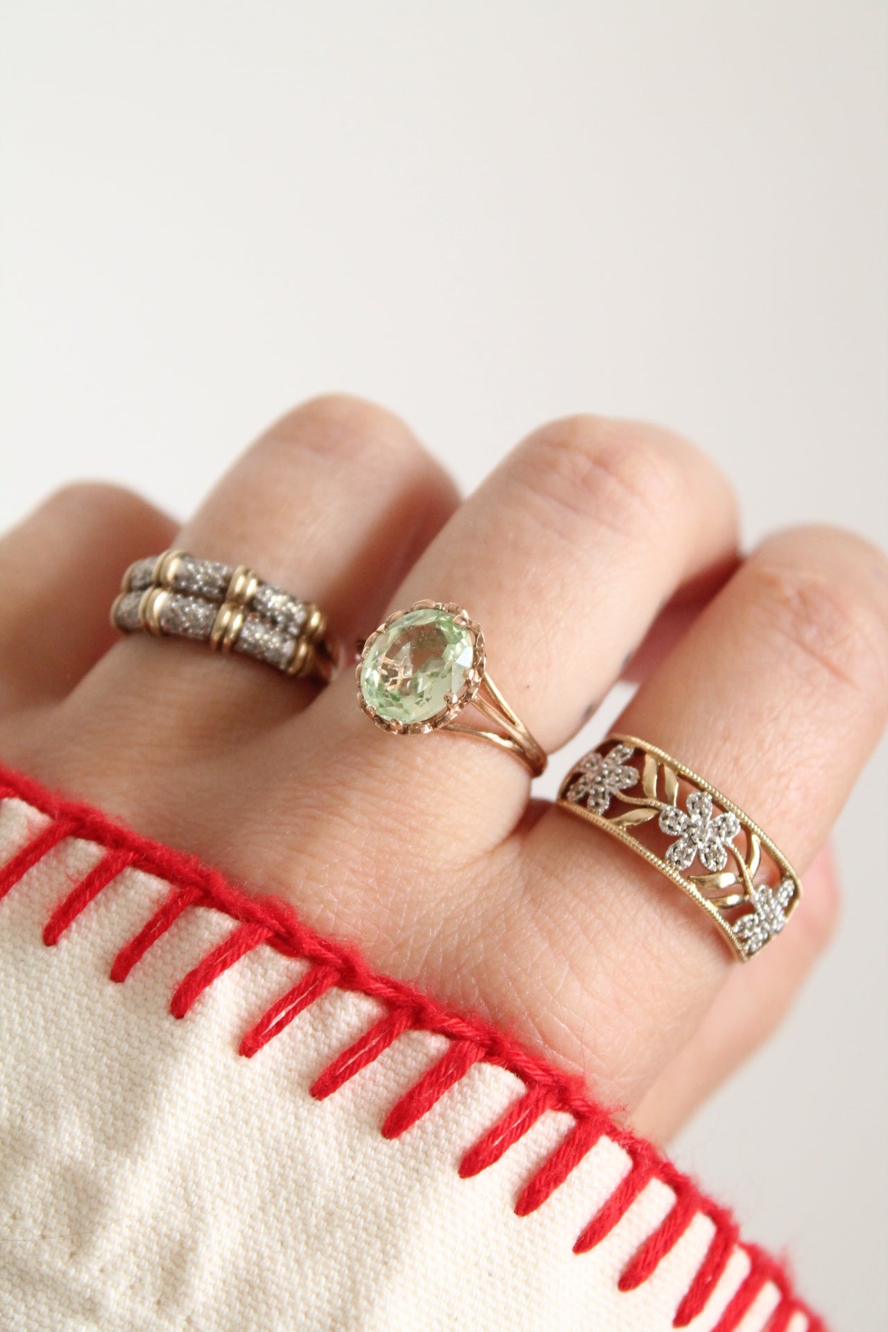 Diamond Flower Band Ring