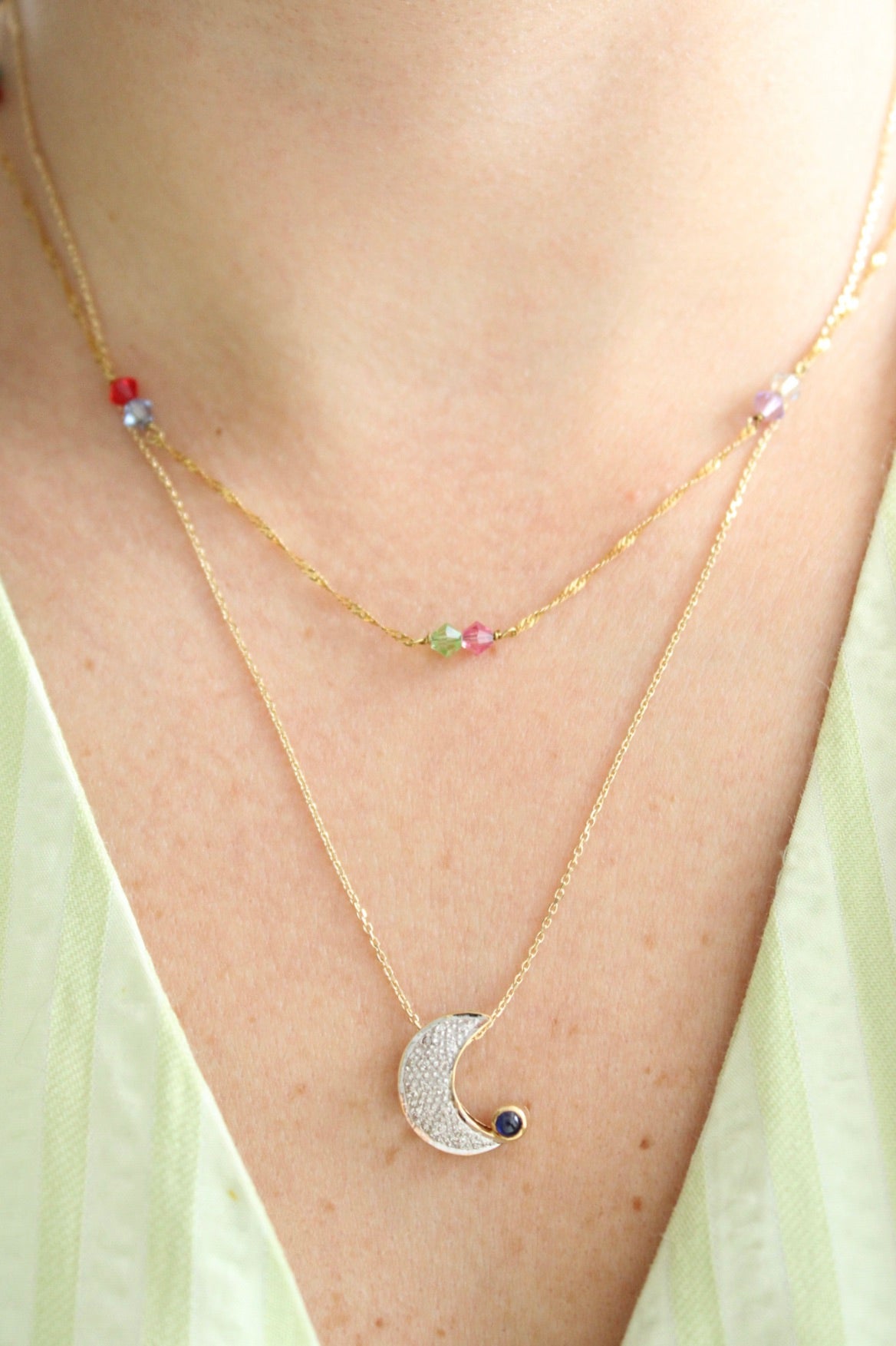 14K & Beads Necklace