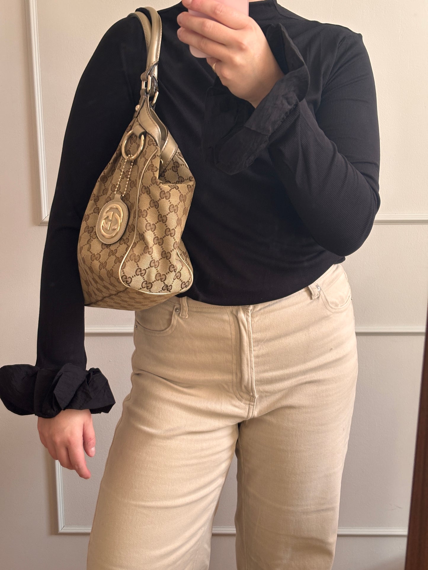 Gucci GG Canvas Sukey Hand Bag