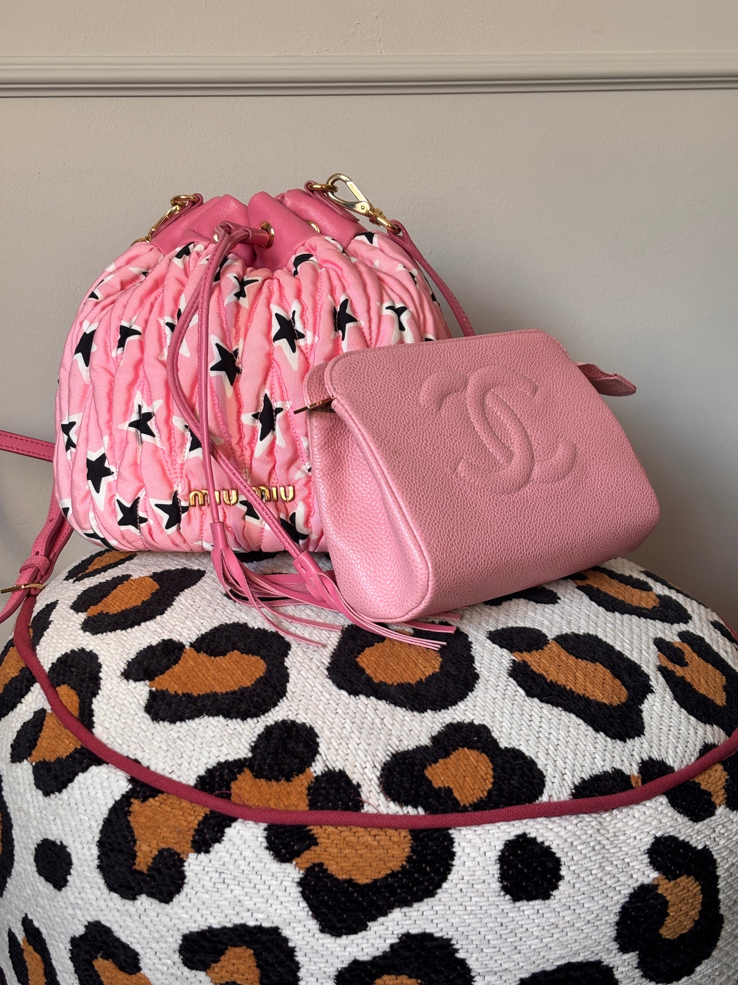 Chanel COCO Mark Caviar Pouch