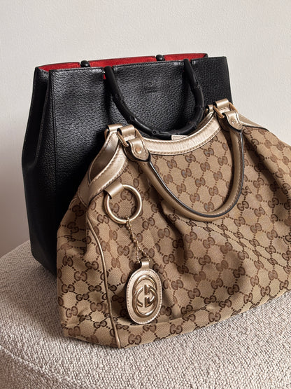 Gucci Bamboo Leather Hand Bag