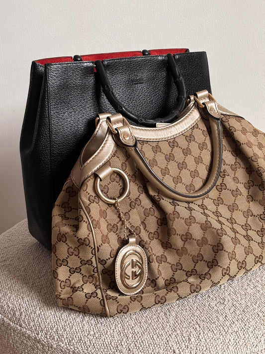 Gucci Bamboo Leather Hand Bag
