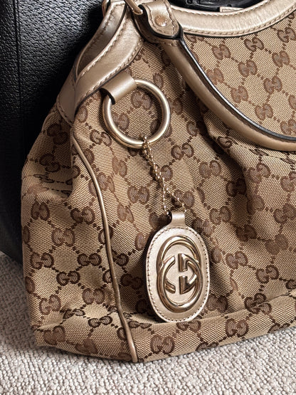 Gucci GG Canvas Sukey Hand Bag
