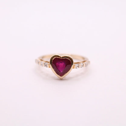 Ruby Heart Ring