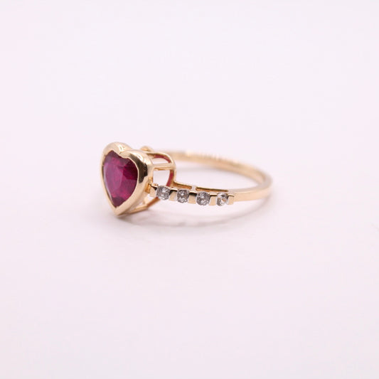 Ruby Heart Ring