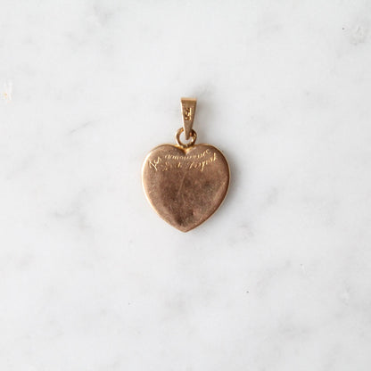 "Les Amoureux de Peynet" Heart Charm