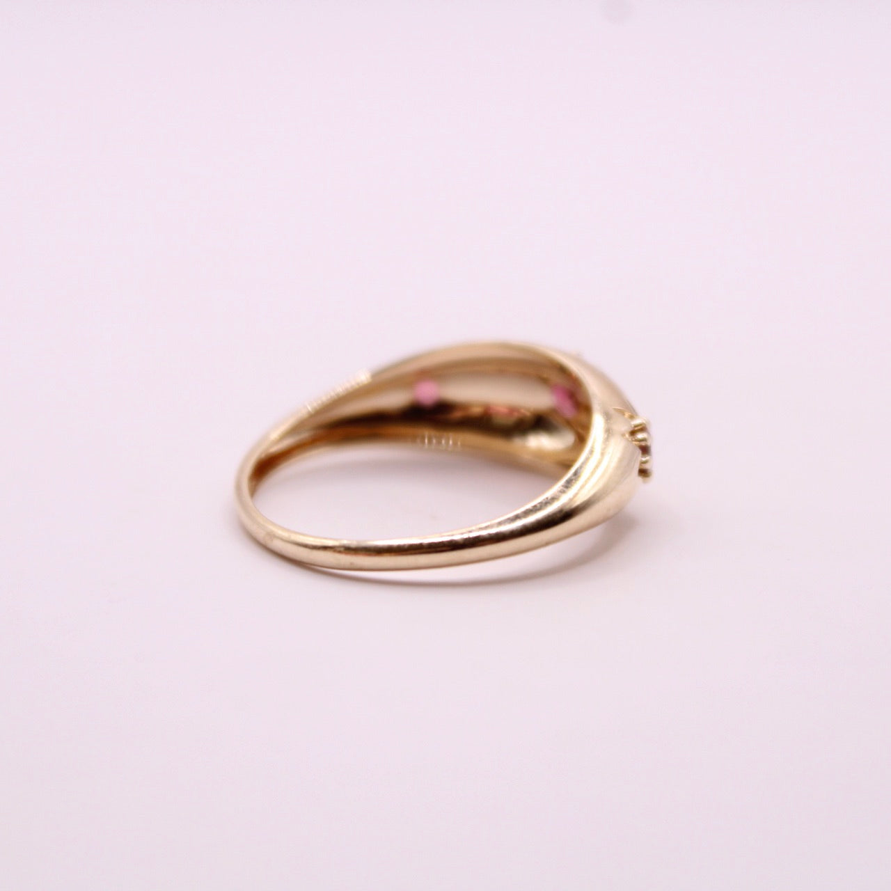 Rubellite Star Dome Ring