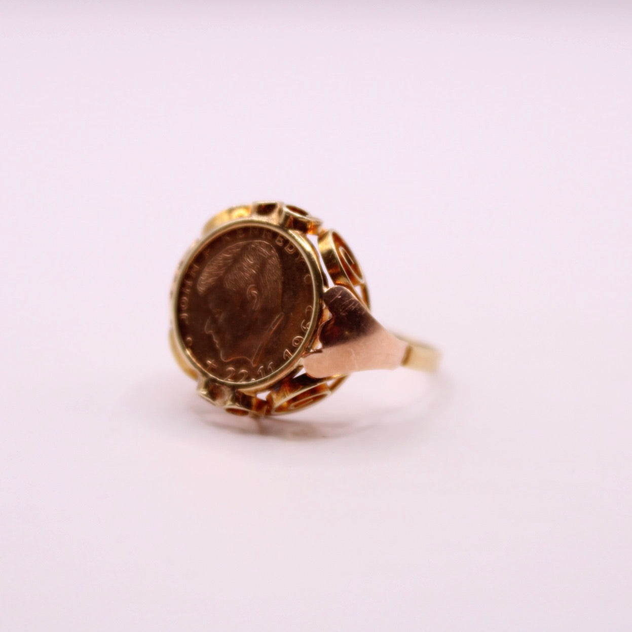John F Kennedy Coin Ring