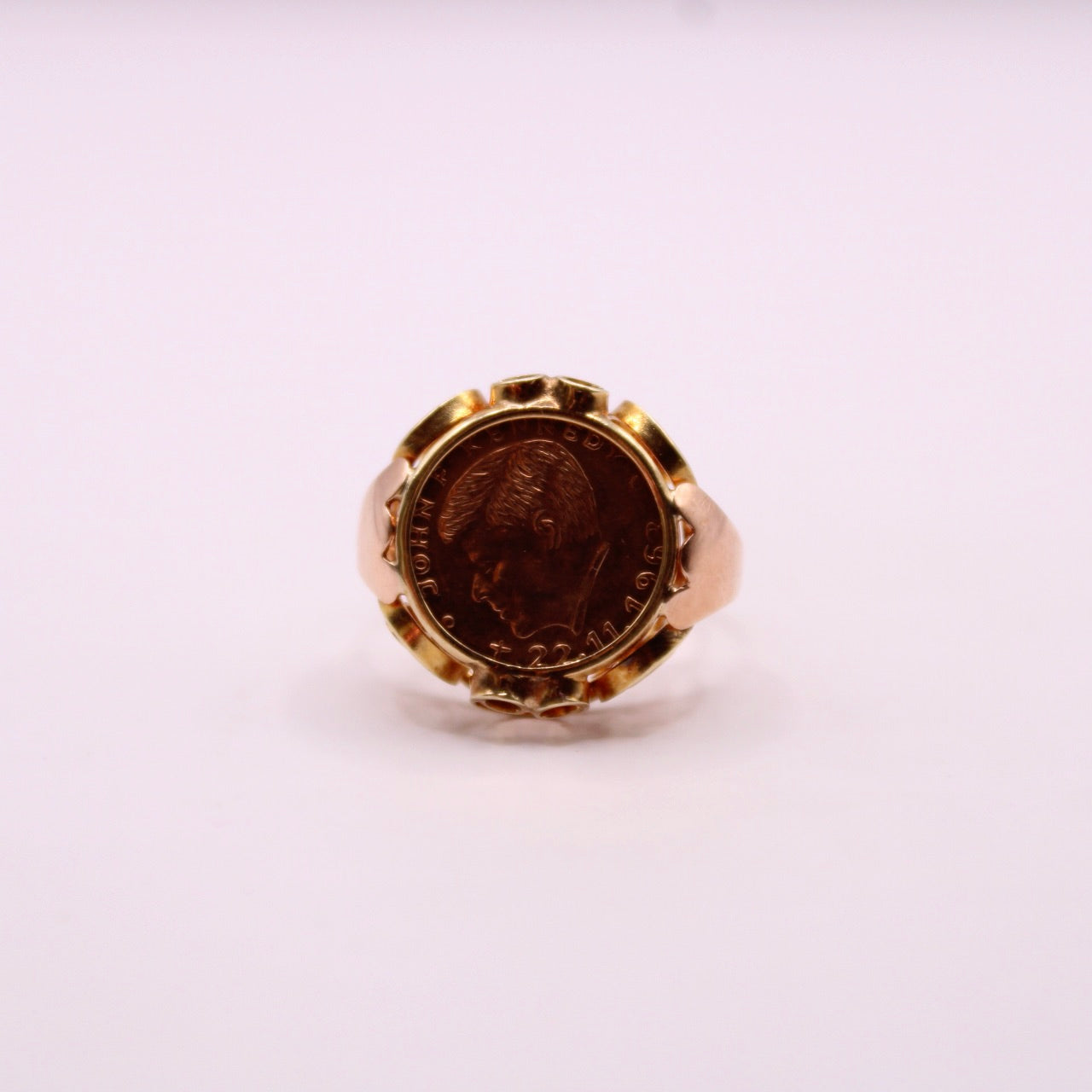 John F Kennedy Coin Ring