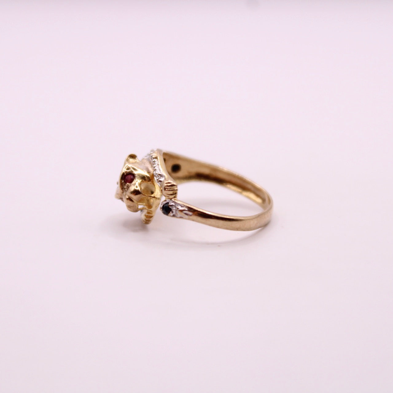 Ruby & Sapphire Leopard/Panther Ring