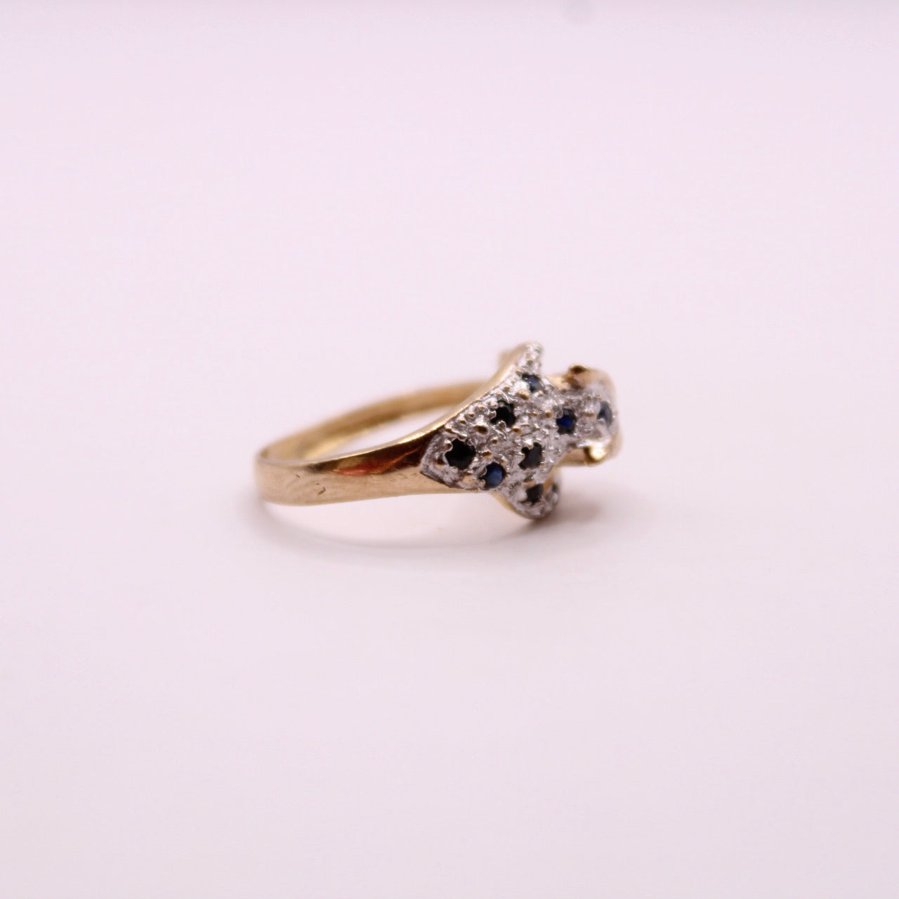 Ruby & Sapphire Leopard/Panther Ring