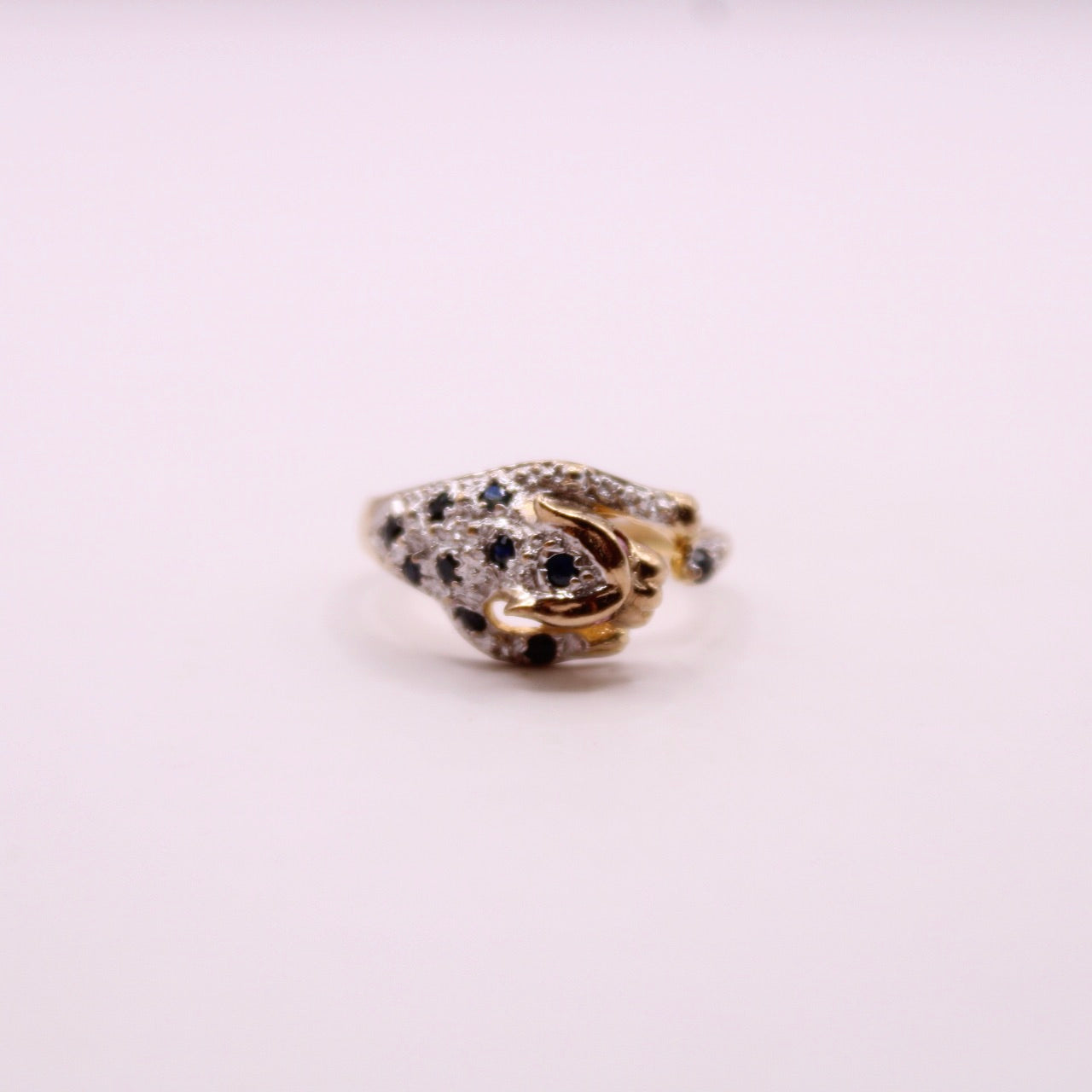 Ruby & Sapphire Leopard/Panther Ring