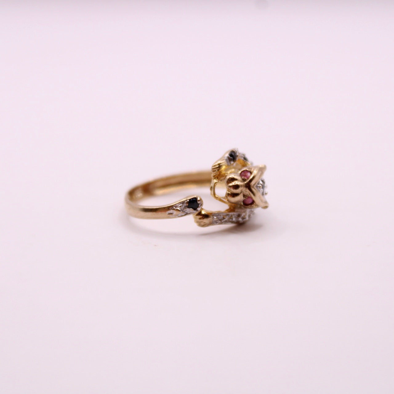 Ruby & Sapphire Leopard/Panther Ring