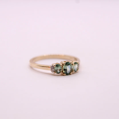 Montana Sapphire Trilogy Ring