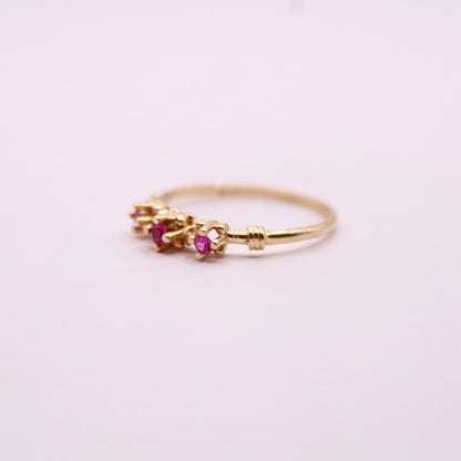 Ruby Trilogy Ring