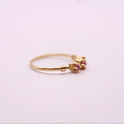 Ruby Trilogy Ring