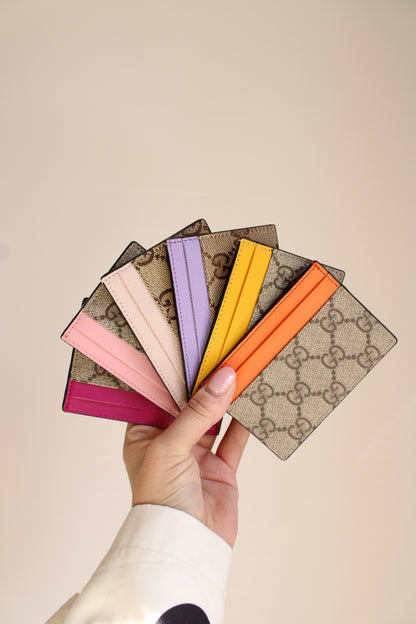 Gucci GG Supreme/Canvas Card Holder