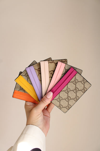 Gucci GG Supreme/Canvas Card Holder