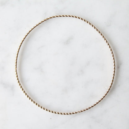 Slim Twist Bangle