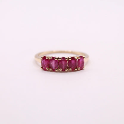 Ruby Row Ring