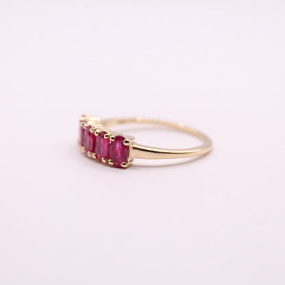 Ruby Row Ring