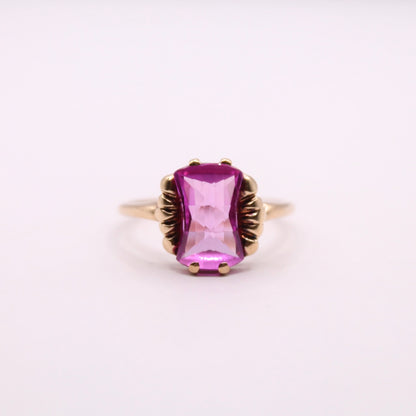 Pink Sapphire Statement Ring