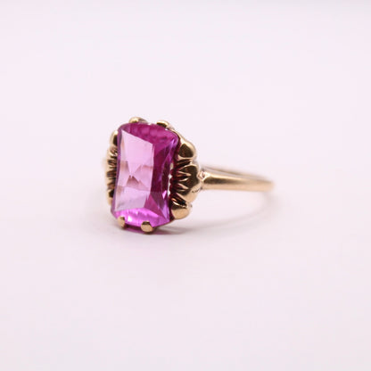 Pink Sapphire Statement Ring