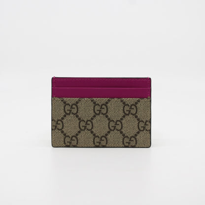 Gucci GG Supreme/Canvas Card Holder