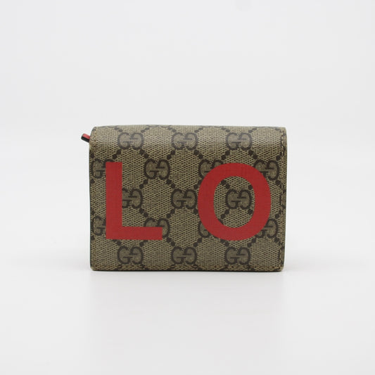 Gucci GG Supreme LOVE Bifold Wallet