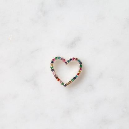 Multi Gem Heart Connector