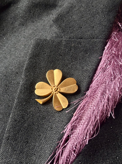 Chanel Lucky Clover Brooch