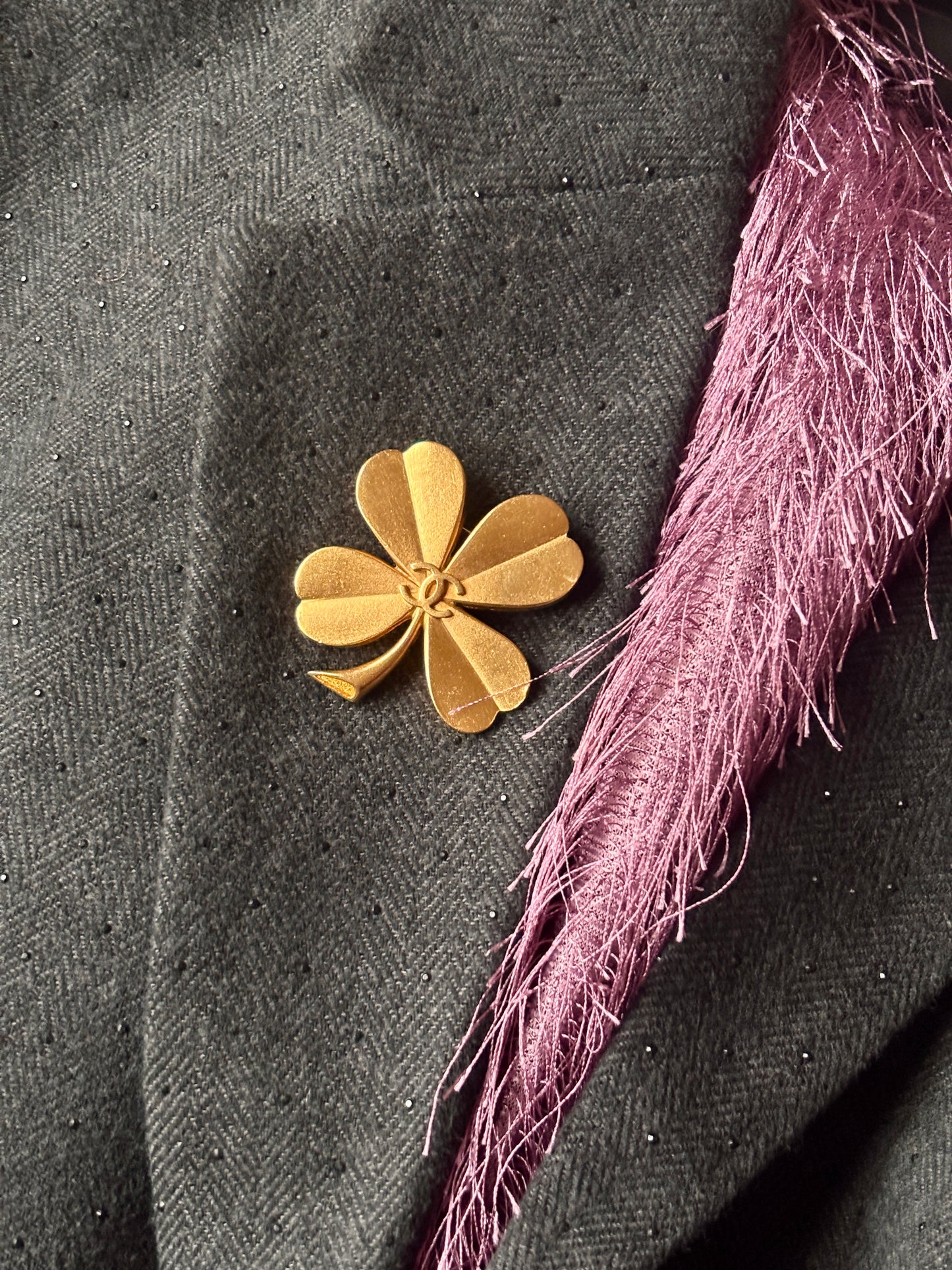 Chanel Lucky Clover Brooch