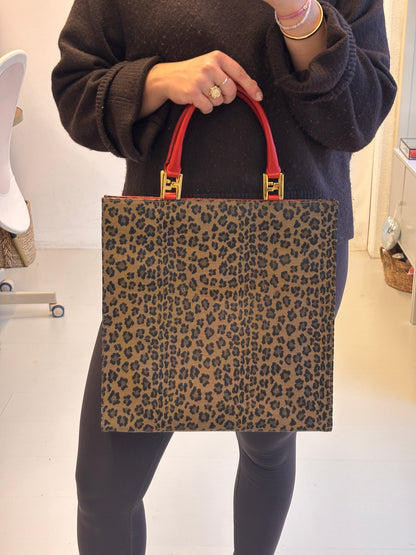Fendi Leopard Tote Bag