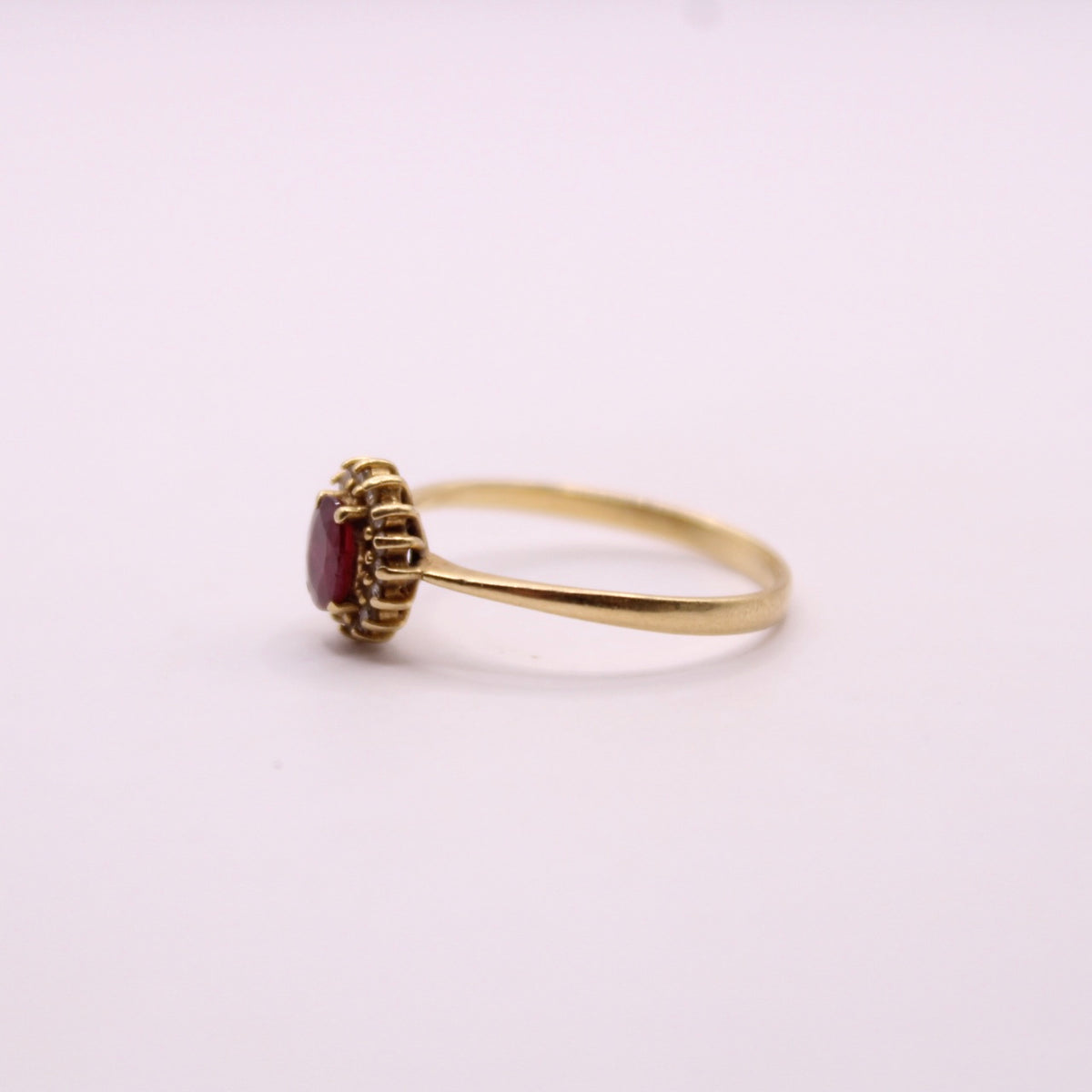 Ruby & Diamond Lady Di Ring
