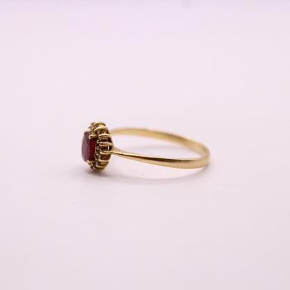 Ruby & Diamond Lady Di Ring