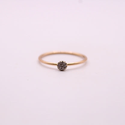 Dainty Diamond Flower Ring