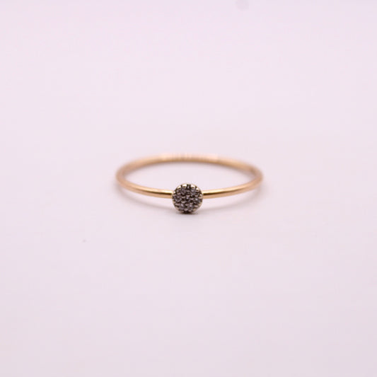 Dainty Diamond Flower Ring