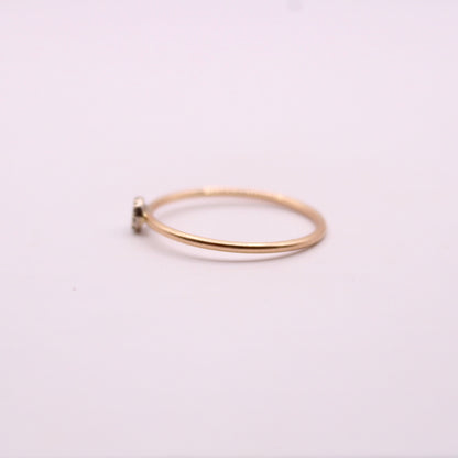 Dainty Diamond Flower Ring
