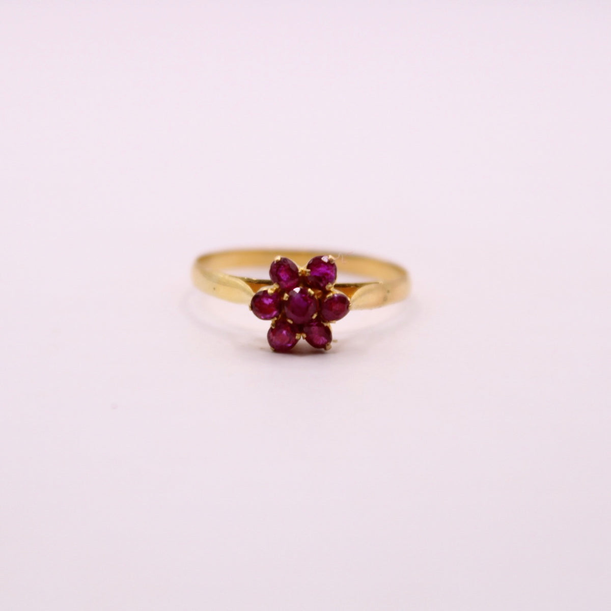Ruby Flower Ring