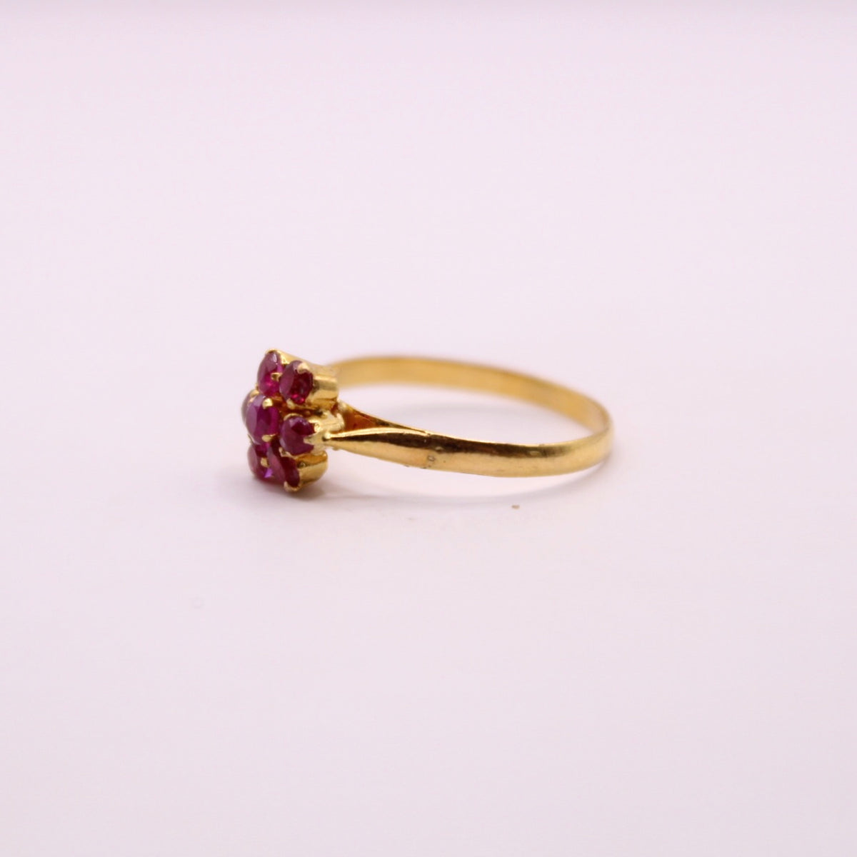 Ruby Flower Ring