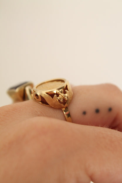 21ct Dollar Coin Ring
