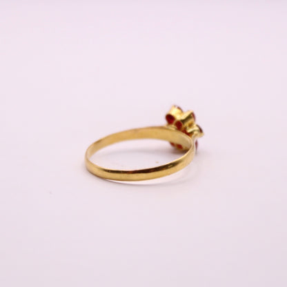 Ruby Flower Ring