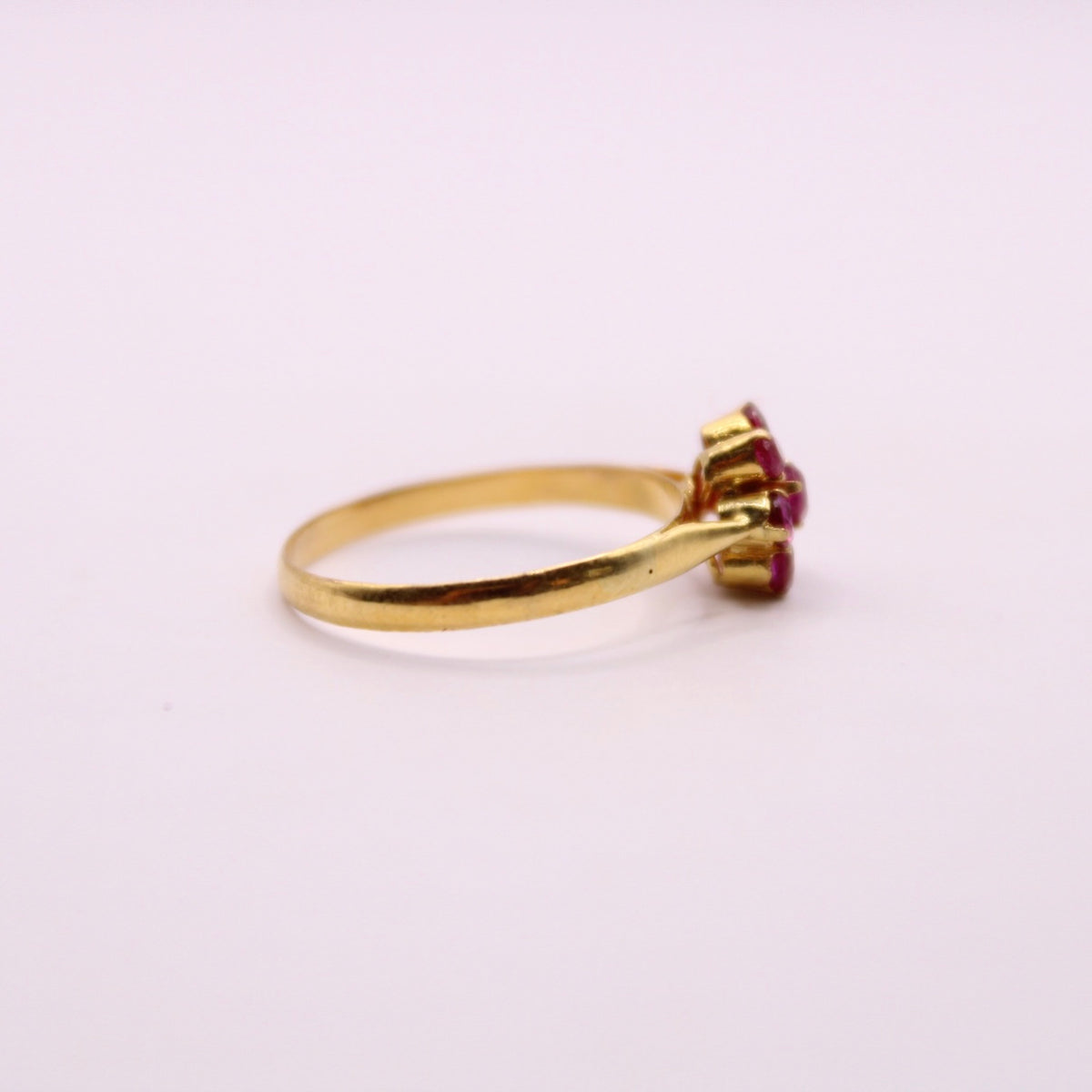 Ruby Flower Ring