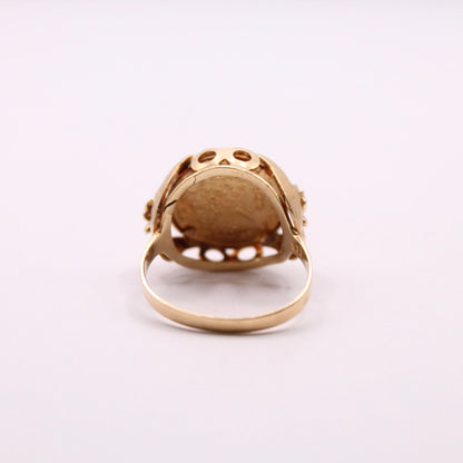21ct Dollar Coin Ring