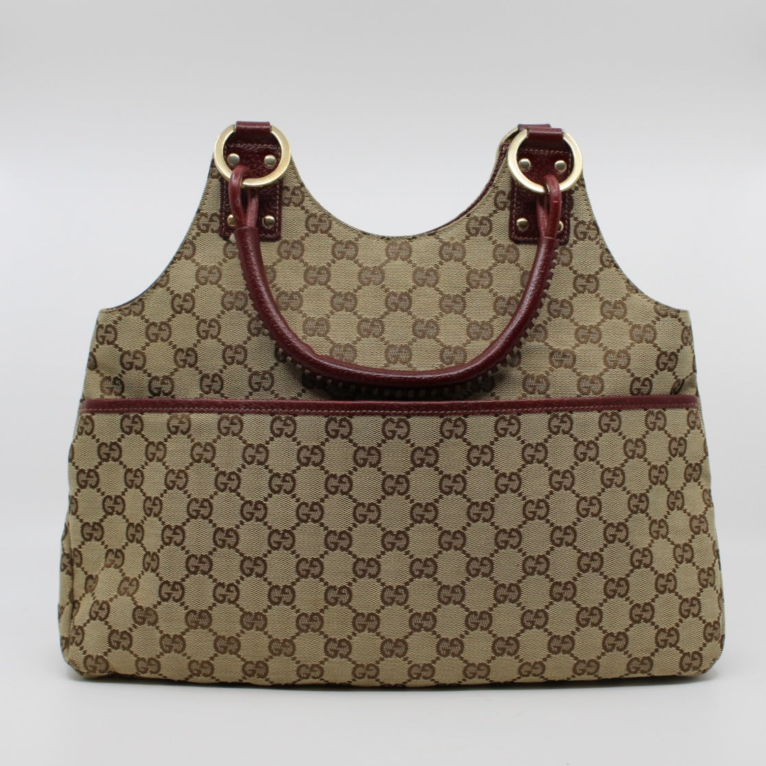 Gucci GG Canvas Hobo Tote Bag