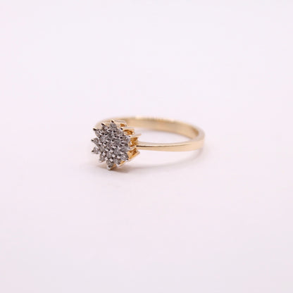 Diamond Cluster Ring
