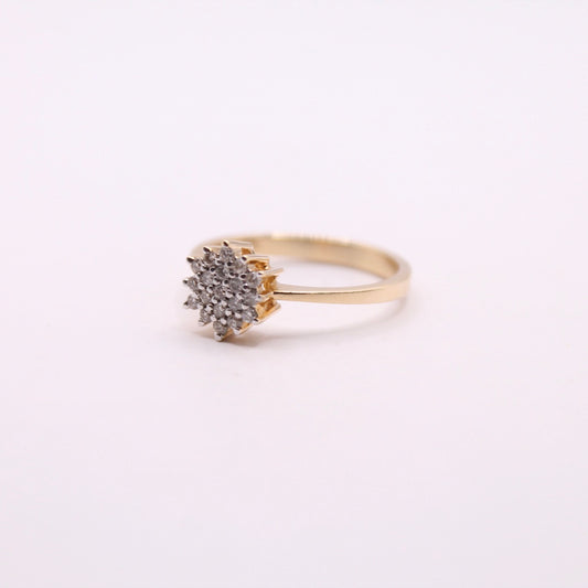Diamond Cluster Ring