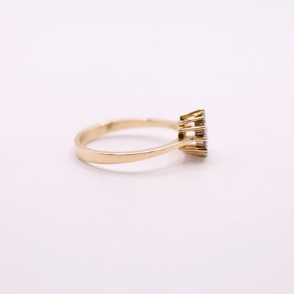 Diamond Cluster Ring